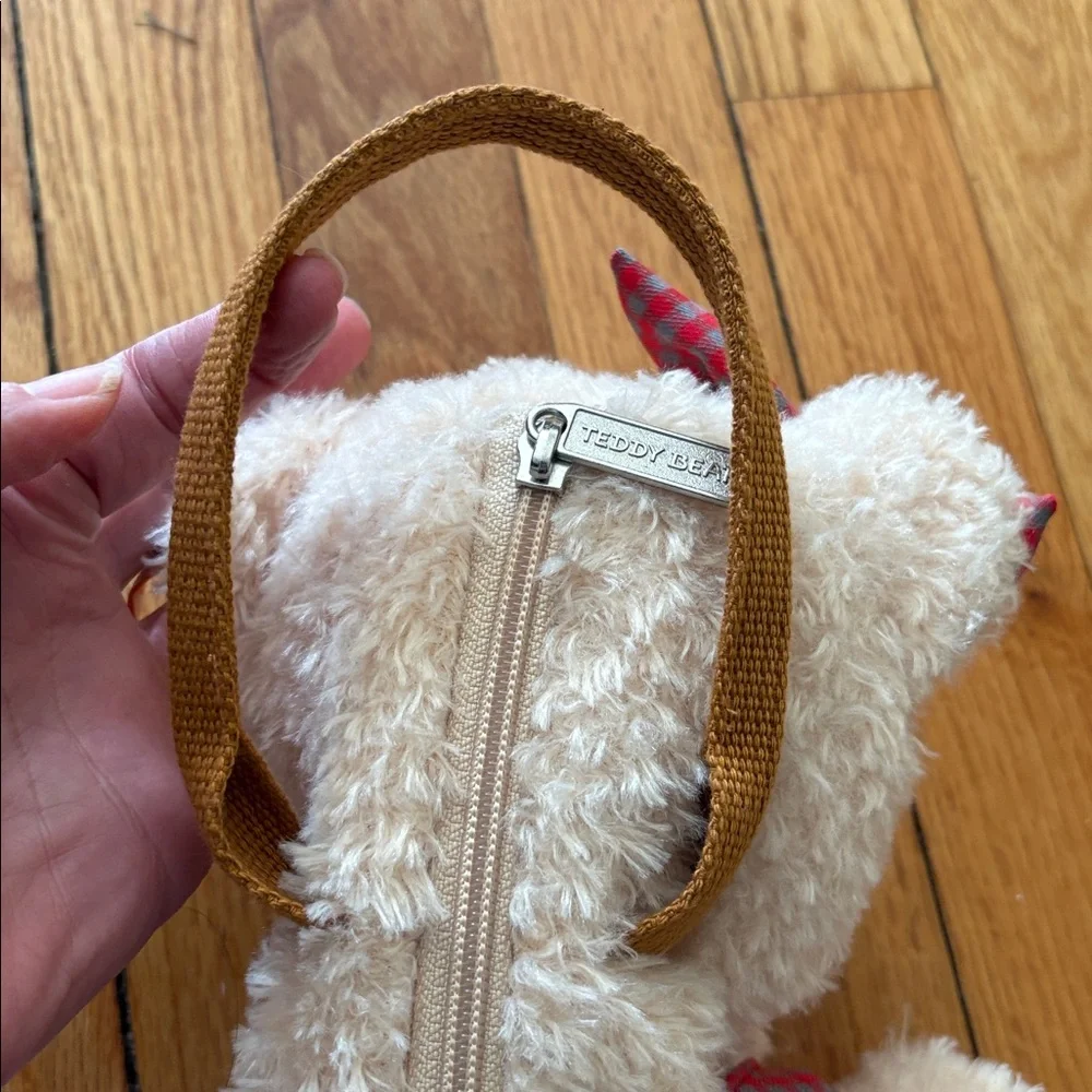 Teddy Bear Museum WINE BAG-KATE RED CHECK made of‎ polyester.